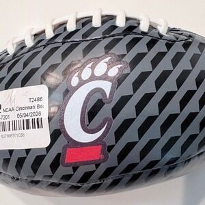 Mini Football University Cincinnati Bearcats Kelce Gameday NCAA Black Grey Gift